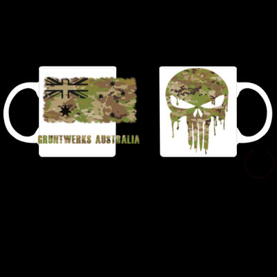 Aussie Camo Skull/fFlag Mug Thumbnail
