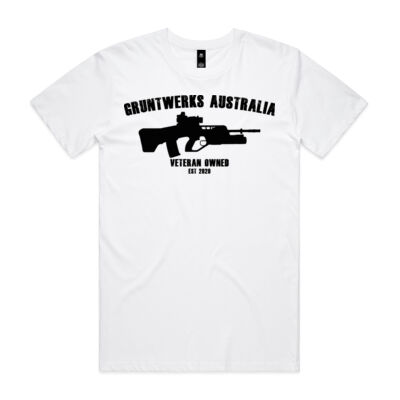 GruntWerks Australia Stealth Tee - Grey Marle Thumbnail